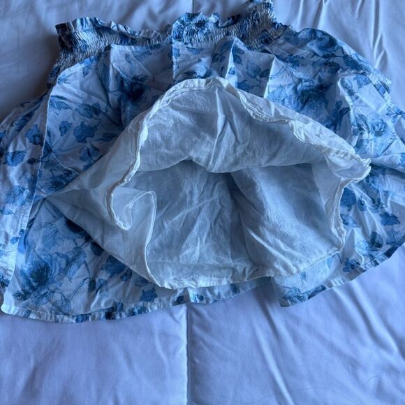 Art Class Blue and White Patterned Skirt - Picture 7 of 7